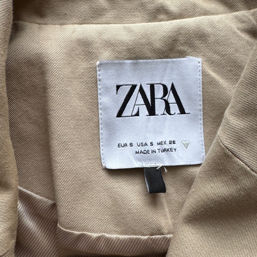 Zara Women's Oversized Cropped Biker Jacket - Picture 4 of 7